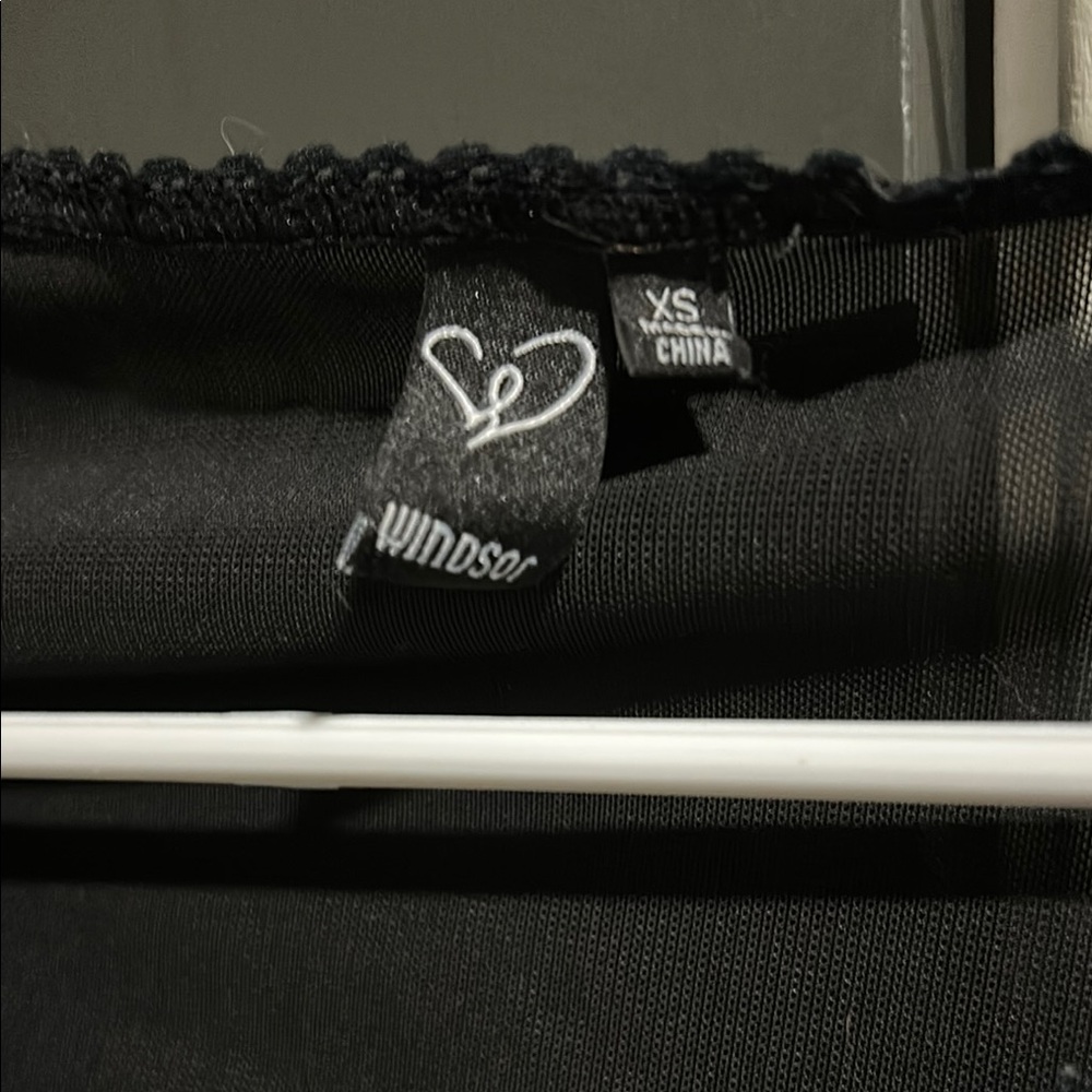 Windsor Black Lace Long Sleeve Top - Picture 2 of 3
